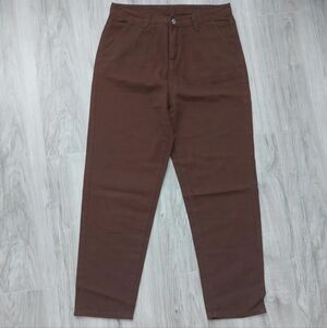 Brown High-Waisted Jeans